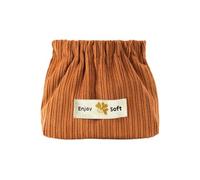 FLKWOP Petite trousse de maquillage en velours côtelé souple avec pochette élastique portable R7b4