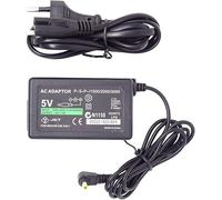 FLLAGG20 1X Alimentation Compatible pour PSP 1000 2000 3000 Noir 5V 1A | compatible pour PSP 1000 2000 3000, chargeur 5V 1A, entrée 100-240V, prise UE, plug and play câble noir Charger Power Adapter