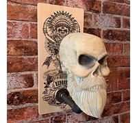 FLLG Motorcycle Skull Helmet Holder,Porte Casque Moto,Monté Mural De La Résine Étalage Casque, pour Manteaux, Casquettes, Balles De Baseball Et Casque De Rugby A,1PCS