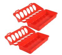 Fllip Top Bird Petit Animer Mangeoire de caille sans déversement 2 pièces de 6 lots de volailles pour poulets, canards, perroquets, pigeons | Mes-Frree C