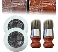 FLLUOUZH 2 Pcs Jakehoe Furniture Salve, Jakehoe Premium Furniture Wax, Leather Furniture Salve and Brush for Leather Wood, Wise Owl Furniture Salve for Leather