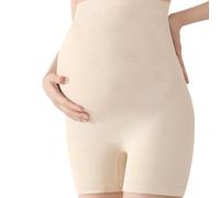 Fllyvly Legging Grossesse Femme, Shorty Anti-Frottement pour Femme Enceinte, Culotte de Grossesse Taille Haute, sous-Vêtement de Maternité Confortable et Gainant, Adapté sous Robes et Jupes