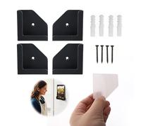 Fllyvly Support Tablette Mural,Support Mural Universel pour Smartphones, Tablettes, eReaders - Compatible avec iPad, Air, Mini, Pro, iPhone, Galaxy Tab/Note, Microsoft Surface et Autres - Noir