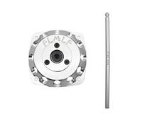 FLMLF Kit de démarrage Roto en aluminium argenté pour moteur 23CC-30CC 1/5 HPI KM Rc Buggies Baja Rovan GoPed FG Losi 5ive T RedCat