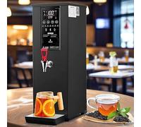 FLNOZAMZ Distributeur Automatique d'eau bouillante, Commande Tactile LCD 60 L/h, température réglable de 60 °C à 100 °C, Machine à Eau Chaude Commerciale (Black)