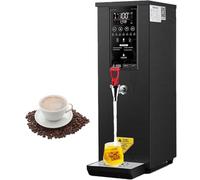 FLNOZAMZ Distributeur d'eau Chaude Professionnel, chaudière à Remplissage Automatique en Acier Inoxydable, comptoir électrique de 2,5 KW, Robinet Anti-Goutte, idéal pour Le thé, Le café (B Black)