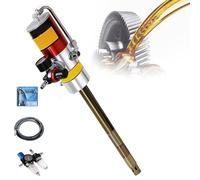 FLNOZAMZ Kit d'injecteur de Graisse pneumatique (Sortie 30-40mpa), débit de 0,85 L/Min, tête de Pompe en Aluminium avec réduction du Bruit, Ensemble Complet avec séparateur Huile-Eau (940S)