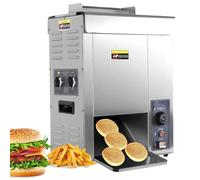 FLNOZAMZ Machine à Burger Commerciale, Grille-Pain à Buns électrique Automatique illimité de Type chaîne Vertical de 2000w - Contrôle de température (50-300°C) / Importation en Double Ligne