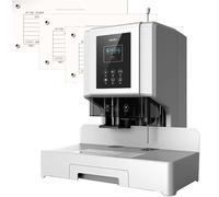 FLNOZAMZ Machine à Relier électrique, Reliure Rapide en Une Seconde, capacité de 60 mm, Fonctionnement par Boutons tactiles, idéale pour la Reliure de Documents Scolaires et de Bureau
