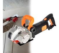 FLNOZAMZ Machine de rainurage Murale électrique pour béton, découpeuse de rainures pour Briques, rainureuse de crémaillère pour maçonnerie avec 5 Lames, rainures pour Granit et marbre
