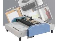 FLNOZAMZ Machine de Reliure Pliante A3 Reliure agrafée de Pliage de Papier 70W Fabrication de livrets Reliure d'impression Équipement d'agrafage Chemise de Reliure pour Les usines de l'industrie