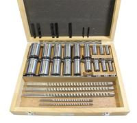 FLNOZAMZ Outils de rainure de Machine, Ensemble de 30 Fraises à rainurer dans Une boîte adaptée, 5 Fraises avec 18 bagues à collerette et 7 Joints, Fraises à rainurer de Type Poussoir