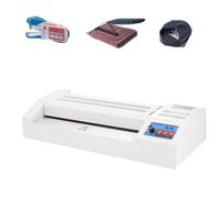 FLNOZAMZ Plastifieuse à Rouleau Chaud et Froid,Machine de laminage Thermique de 32 cm avec Bouton de Commutation de laminage à Chaud et à Froid,Plastifieuse de Film Automatique A3 / A4 / A5