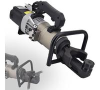 FLNOZAMZ Plieuse de Fer à béton hydraulique électrique Portable à Main, Pliage en 10 Secondes, avec poignée de décharge de Pression, Machine 2 en 1 pour Pliage et redressage de Barres en Acier (25e)