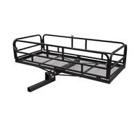 FLNOZAMZ Porte-Bagages d'attelage, capacité de Montage de remorque Pliante Panier de Chargement s'adapte à Un récepteur d'attelage de 2 Pouces pour camionnette SUV