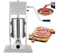 FLNOZAMZ Poussoir à saucisses Manuel, Poussoir à saucisses Vertical en Acier Inoxydable, Poussoir à saucisses Machine Faite Maison, à Usage Domestique ou Commercial (2L)