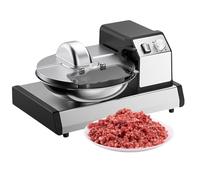 FLNOZAMZ Robot culinaire Commercial 5,5 L pour Viande et légumes, Machine à hacher, Lame en Acier Inoxydable 250 W, Hachoir électrique de légumes, broyeur et Batteur pour boulettes de Viande