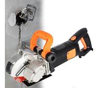 FLNOZAMZ Scie de Mur pour béton, Machine électrique de découpe de rainures dans Le béton, Machine Manuelle de rainurage Mural, Largeur de Coupe 40 mm, Profondeur de Coupe 42 mm