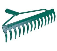 FLO 35755-Râteau 36 dents en acier 14 cm sans manche