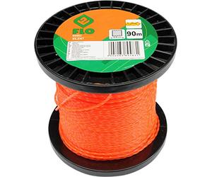 FLO 89483-Tondeuse a gazon ligne 2,0 mm x 90 m/Carré/rotation Mute