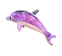 Float De Dauphin Gonflable - Flotteur De Piscine De Dessins Animés, Jouet Pour Animaux Épaissis | Décoration De Ballons De Dauphins Géants, Poignées D'eau Portables Pour Le Voyage De Natation D'été