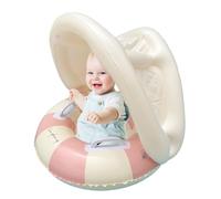 Float De La Piscine pour Bébé avec Canopée | Siège De Sécurité De La Bague De Natation Et Protection Solaire | Entraîneur De Natation Pendant 6-24 Mois, Filles Garçons