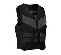 Float Jacket Adult Neoprene High Buoyancy Adjustable Safety Swimming Float Jacket for Surfing Kayaking Rafting Boating Fishing Canoeing Water Sports Outdoor Safety Gear(Black,3XL)