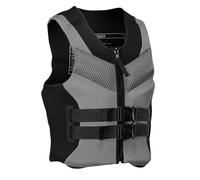 Float Jacket Adult Neoprene High Buoyancy Adjustable Safety Swimming Float Jacket for Surfing Kayaking Rafting Boating Fishing Canoeing Water Sports Outdoor Safety Gear(Grey,4XL)