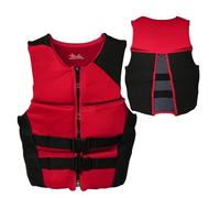 Float Jacket Adult Neoprene Professional Swimming Float Jacket Water Sports Safety for Surfing Boating Fishing Kayaking Canoeing Rafting Outdoor Safety Gear Buoyancy Aid(Red,XL)