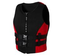 Float Jacket Water Sports Thickened Buoyancy Float Jacket Adult Swim for Swimming Snorkeling Boating Fishing Kayaking Surfing Canoeing Rafting Outdoor Safety Gear(Red,S)