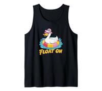Float on Funny Duck Retro Summer Pool Vacances Débardeur