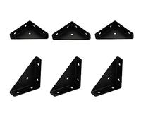 Floatdream 12 Pièces Equerre Etagere Murale Metal En Triangle, Supports à Tablettes Flottantes en Triangle, Equerres D'angle Plaquées, Utiliser pour Stabiliser les Lits, les Armoires, Etc