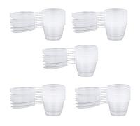 Floatdream 50 Pièces Boîte à sauce transparente, Stockage en plastique étanche, Conteneur de stockage de mucus, pour Conserver des Collations, des Ingrédients (100ml)