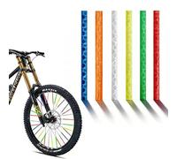 Floatdream 6 Pcs Reflecteur Rayon Velo, Réfléchissants pour Vélos 360°, pour Rayons de vélo Réflecteurs adaptés aux vélos de Route,vélo Tout Terrain et vélos (6 Couleurs)