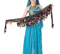 Floatdream Belly Dance Costume Professionnel, Ceinture pour Danse du Ventre, Écharpe de Danse du Ventre pour Femme, pour Les Spectacles de Scène, d'anniversaire, de Fête