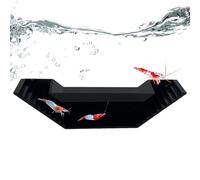 Floating Aquarium Hide - Black Betta Tunnel | Fish Tunnel, Safe for Small Fish & Shrimp | Aquatic Decorations Accessories for Breeding Feeding Freshwater Saltwater Reptile Garden Outdoor