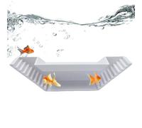 Floating Aquarium Hide - Black Betta Tunnel | Fish Tunnel, Safe for Small Fish & Shrimp | Aquatic Decorations Accessories for Breeding Feeding Freshwater Saltwater Reptile Garden Outdoor