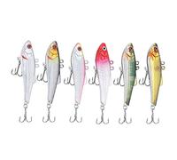 Floating Bait Realistic False Bait with a Global Mouth Shaped Bass Bait Vibrating Sinking False Bait with a Sound Bead Freshwater Reservoir Raised Mouth Bass Sea Bass Catfish