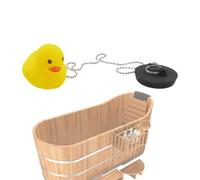 Floating Bath Plug - 8cm Cartoon Universal Stopper | Rubber Kids Bathtub Drain Plug with Long Chain, Cute Animal Character Floating Water Blocker Barrier for Bath Tub Kitchen Utility Bathroom Sin