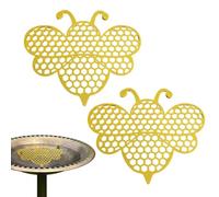 Floating Bee Watering Station, Outdoor Garden Decor Set, Realistic Pollinator Feeder, Creative Yard Ornament Accessory, Nature-Friendly Design, Suitable for Gardeners Homeowners Patio Backyard