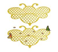 Floating Bee Watering Station Set - Outdoor Pollinator Oasises Nectar Seekers Butterflies Insected Hydration | Ceramic Resin Pebble Ramp Surfaces Shallow Pool Placement Patio Backyard