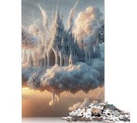 Floating Castle in The Clouds Puzzle 1000 Pièces Educa Jouet en Bois Cadeau Unique Décoration Intérieure Jeu Éducatif Challenge Toy pour Adultes Et Enfants À Partir De 12 Ans 1000pcs (38x26cm)