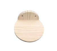 Floating Cat Perch, Wooden Wall Mounted Shelf, Round Step Bed with Secure Brackets, Natural Wood Furniture, Indoor Cat Shelf with Modern Style, Wall Play for Rest Climb