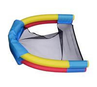 Floating Chair - Ergonomic Inflatable with Integrated Backrest, 19.69x16.93 inches Portable Pool Floats with Soft Mesh Seat, High Buoyancy Raft, Water Lounger for Summer Vacation Beach River Lake