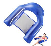 Floating Chair - Foldable Pool Seat Float for Adults, Inflatable Water Lounge Chair, Summer Accessory, Comfortable Relaxation Seat, Built-in Cup Holder, Lightweight Portable Design, Easy Infla