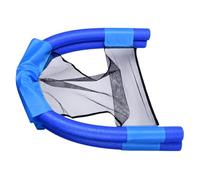 Floating Chair - Pump-Free Instant Inflation Backrest Support, Double Tube Ergonomic Design, 50 X 43cm Compact Seating 150g Ultra Portable, Durable Polyester Mesh Blue for River Beach