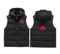 FLOATING Doudoune Gilet sans Manches Homme MAS-SEY Fer-GUSON, Hiver Veste Chaude, Loisirs Outdoor Slim Fit Sélection de Modèles, Casual(Black,4XL)