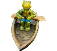 Floating Frog Statue for Pond Outdoor Decoration for Garden Yard Pond (Turtle Decoration)