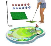 Floating Golf Game | Kids Pool Toy | Non-Slip Chipping Target with Sticky Balls | Safe Fun Golf Set for Children Family Home Outdoor Lake River Beach Parties Summer Entertainment