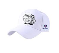 FLOATING Homme Casquette Visiere - SCA.nia Casquette de Baseball Coton Ballcap Casquette Réglable Chapeaux Casquettes-White||54-60cm